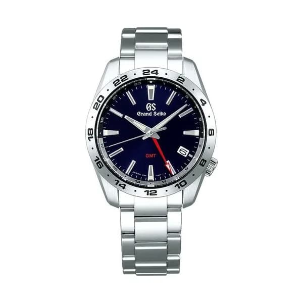 Grand Seiko Montre Grand Seiko Sport Quartz GMT cadran bleu bracelet acier 39 mm