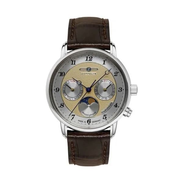Zeppelin Montre Zeppelin Friedrichshafen Moonphase Lady Quartz Cadran Beige - 85375