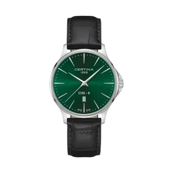 Certina Montre Certina DS-8 Gent 40mm Cadran Vert Bracelet Cuir
