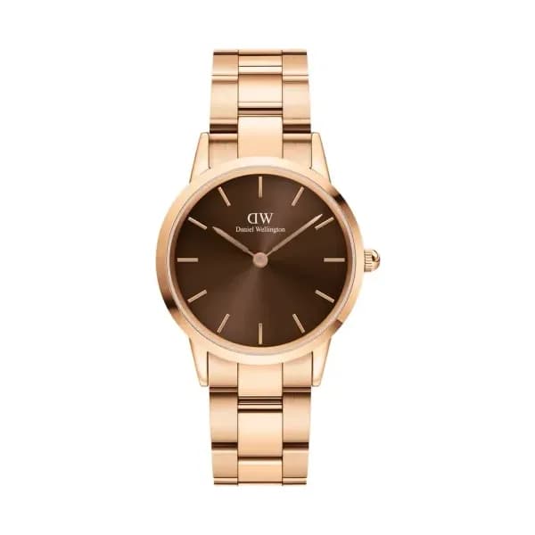 Daniel Wellington Montre quartz Femme Iconic Marron