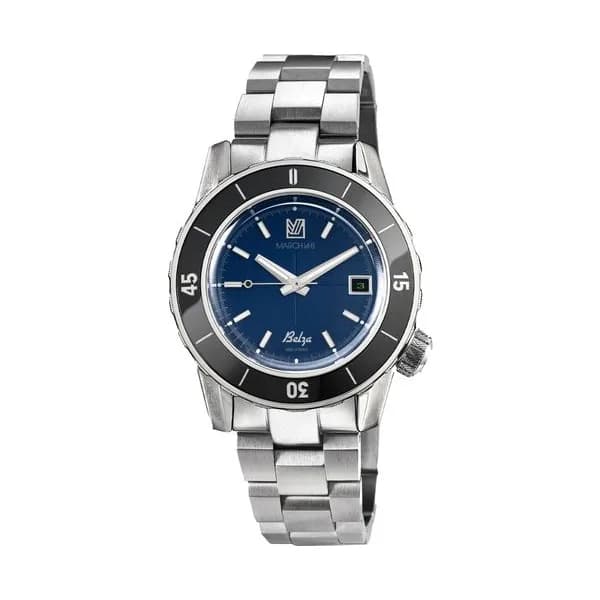 March LA.B Montre BELZA AUTOMATIQUE OCEAN - Acier 3 maillons