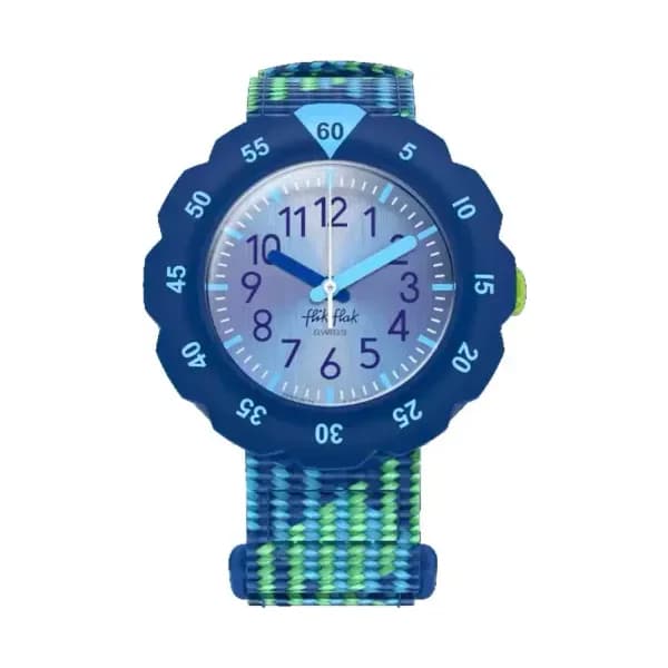 Flik Flak Montre Flik Flak Collection Loop in Blue en Biosource Bleu