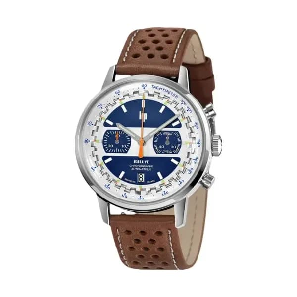 Lip Montre LIP Rallye 42mm Chrono Auto Bracelet Cuir