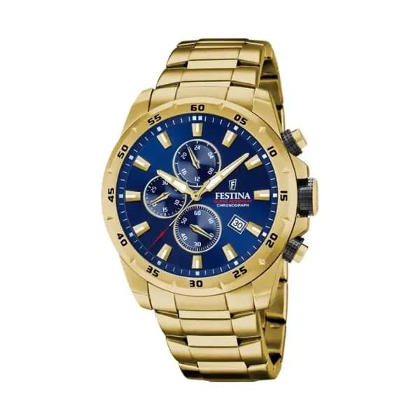 Festina Montre Homme FESTINA CHRONO SPORT en Acier Jaune Etanche
