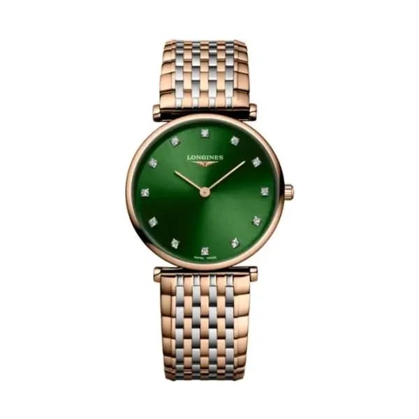 Longines Montre Longines la grande classique de longines 29 mm Quartz Cadran Vert soleillé Bracelet Acier