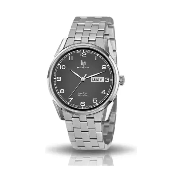 Lip Montre Lip Himalaya Jour date - Homme - cadran Gris anthracite- 40 mm - Acier - 671671