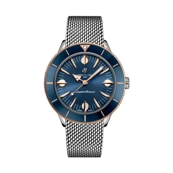 Breitling Montre Breitling Superocean Heritage '57 Highlands Cadran Bleu Bracelet Acier inoxydable