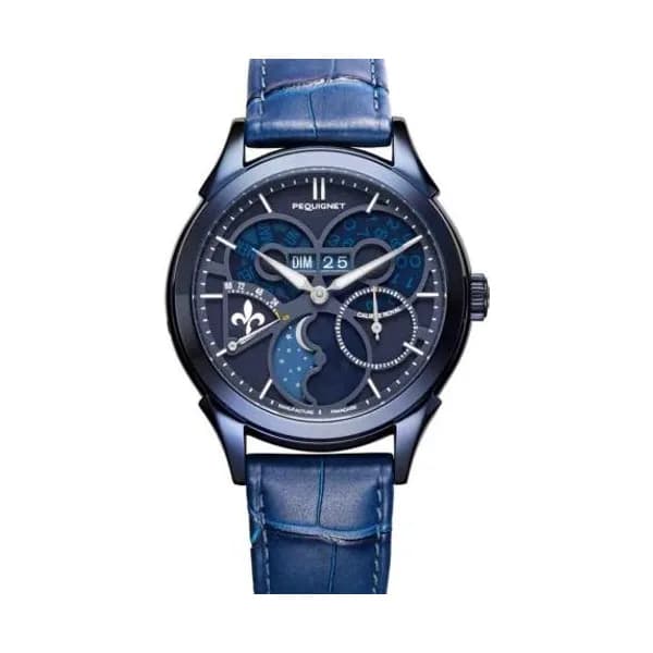 Pequignet Montre Pequignet Royale saphir - Cadran Bleu Lapis-lazuli Automatique Cadran Bleu - 9010880