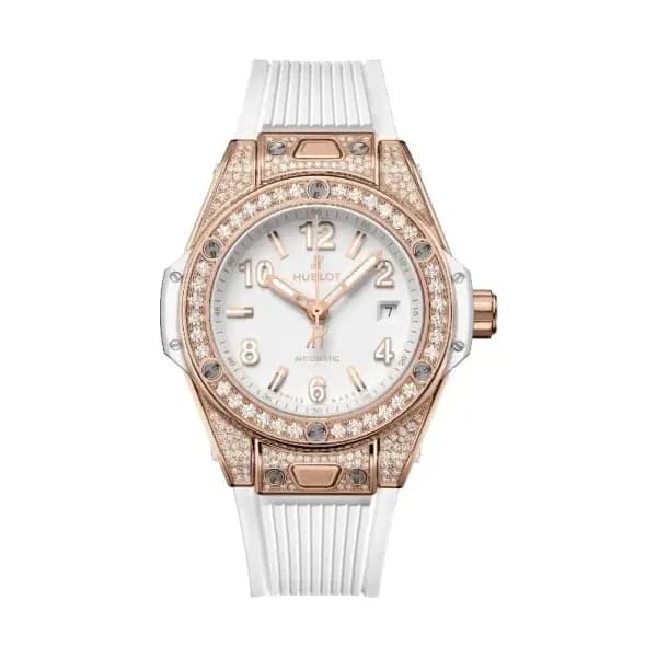 Hublot One Click King Gold White Pavé