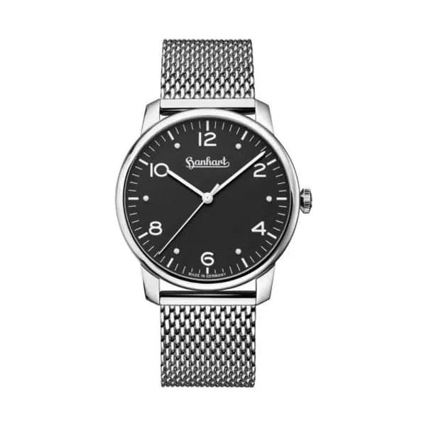 Hanhart Montre Hanhart Pioneer Silva Black Automatique diamètre 38.5 mm- 782.210-9428
