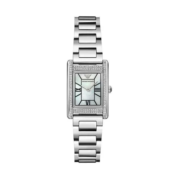 Emporio Armani Montre quartz Femme Emporio Armani Nacre blanche
