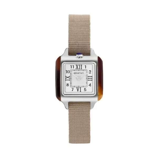 Briston Montre BRISTON Petite Streamliner Kennedy Bracelet Nylon Beige
