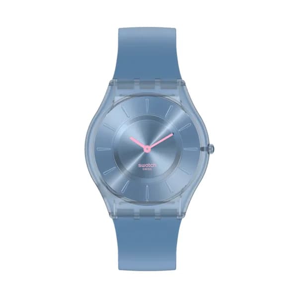 Swatch Montre Swatch Monthly Drops en Silicone Bleu