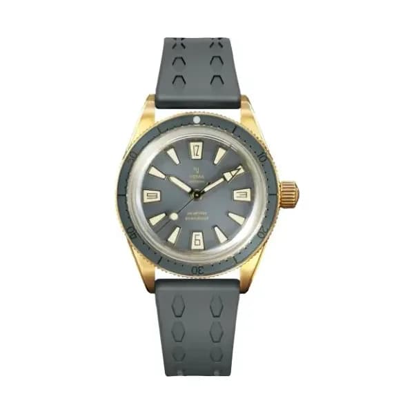 Yema Montre Yema Skin Diver Slim Bronze CMM.20 Limited Edition Cadran Gris