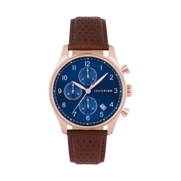 Louis Pion Montre quartz Homme Lucas Bleu