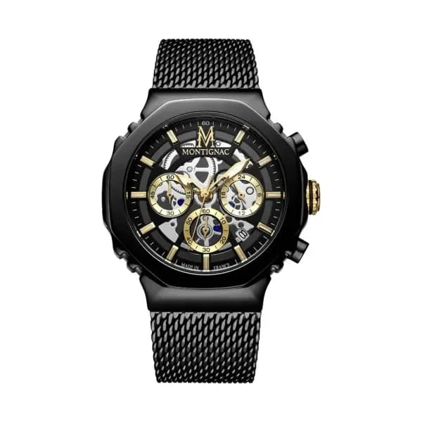 Montignac Montre Montignac Octagon Noir