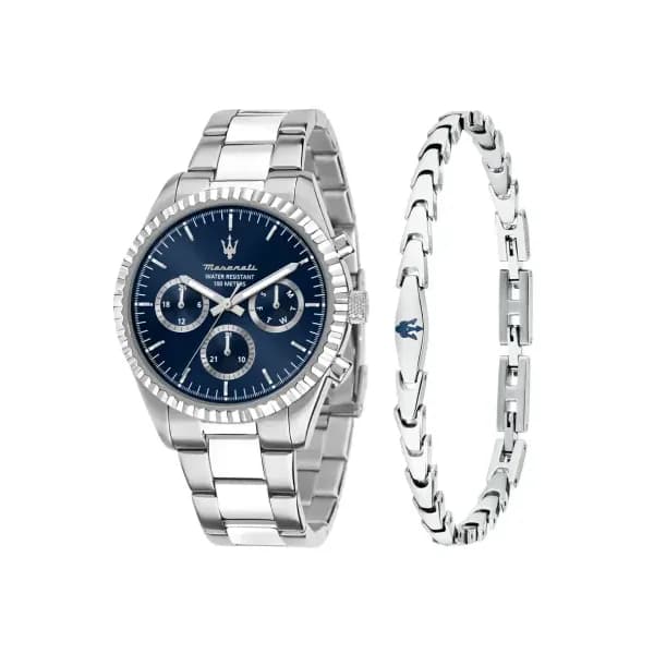 Maserati Montre quartz Homme Competizione Bleu foncé