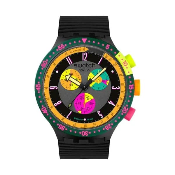 Swatch Montre Swatch en Silicone Noir