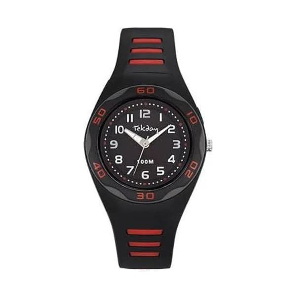 Tekday Montre TekDay en Plastique Noir