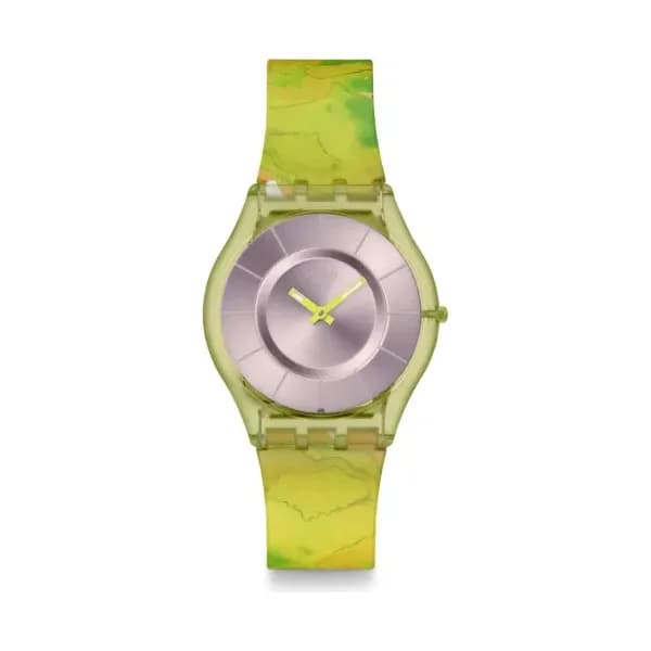 Swatch Montre quartz Femme Painted paradise Beige