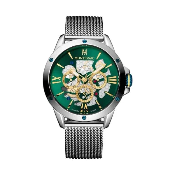 Montignac Montre Montignac Collection Origine en Acier Argenté