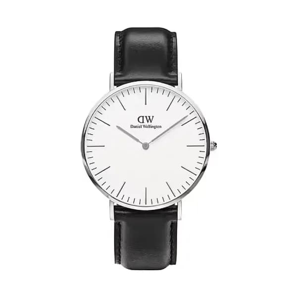 Daniel Wellington Montre Homme Daniel Wellington Classic en Cuir Noir