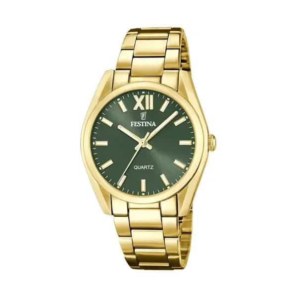 Festina Montre Femme Festina Boyfriend Collection en Acier Jaune