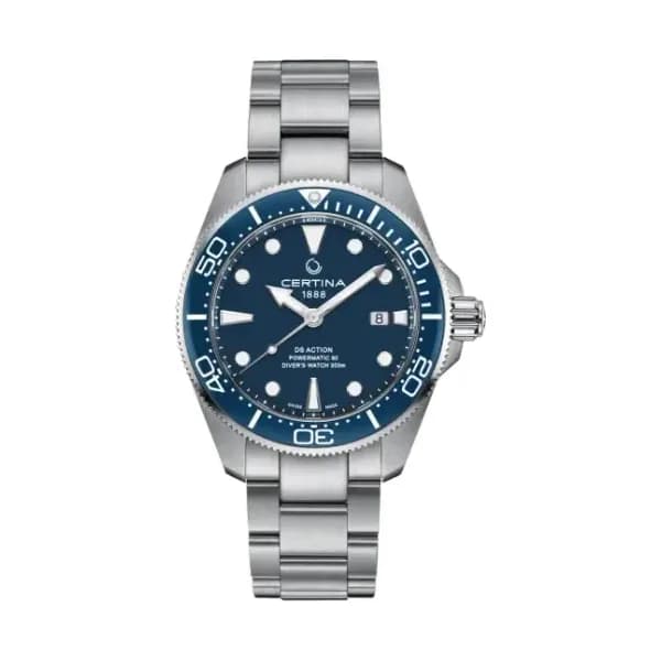 Certina Montre Certina DS Action Diver 43mm Powermatic 80 Automatique Cadran Bleu