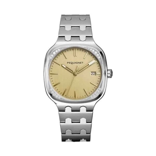Pequignet Montre Pequignet Manufacture Concorde 20 Diamants - 40mm Automatique Cadran Champagne - 9040429