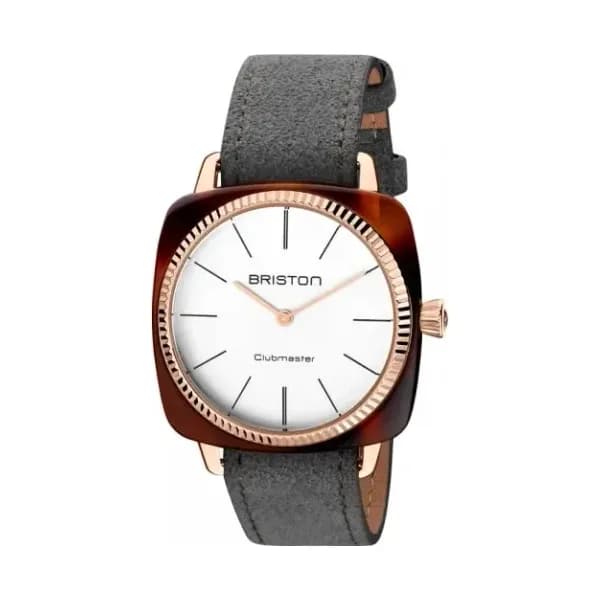 Briston Montre Briston Clubmaster Elegant Acétate Gold Cadran Blanc