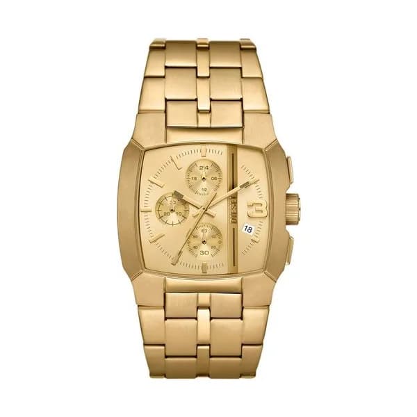 Diesel Montre Diesel Collection Cliffhanger en Acier et PVD Doré