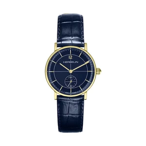 Michel Herbelin Montre Michel Herbelin Inspiration Quartz Cadran Bleu Bracelet Cuir - 10647P15