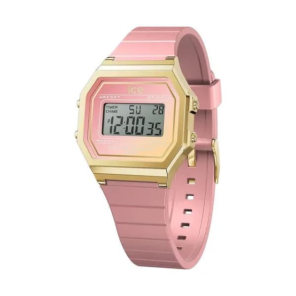 Ice Watch Montre Ice Watch Collection Ice Digit Retro en Silicone Rose