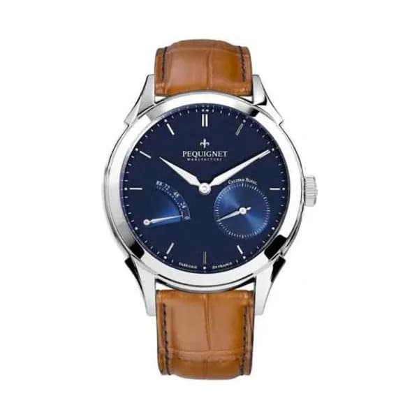 Pequignet Montre Pequignet Royale Origine Automatique Cadran Bleu - 9010173-AMC