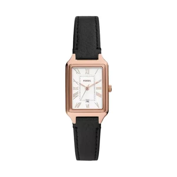 Fossil Montre Femme FOSSIL en Cuir LiteHide™ Noir Etanche