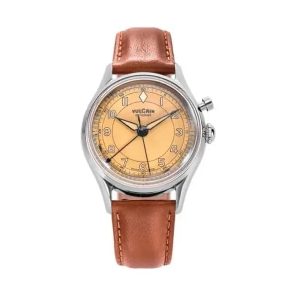 Vulcain Montre Cricket Classique 36mm Brown Khaki 100169B87.BAC307