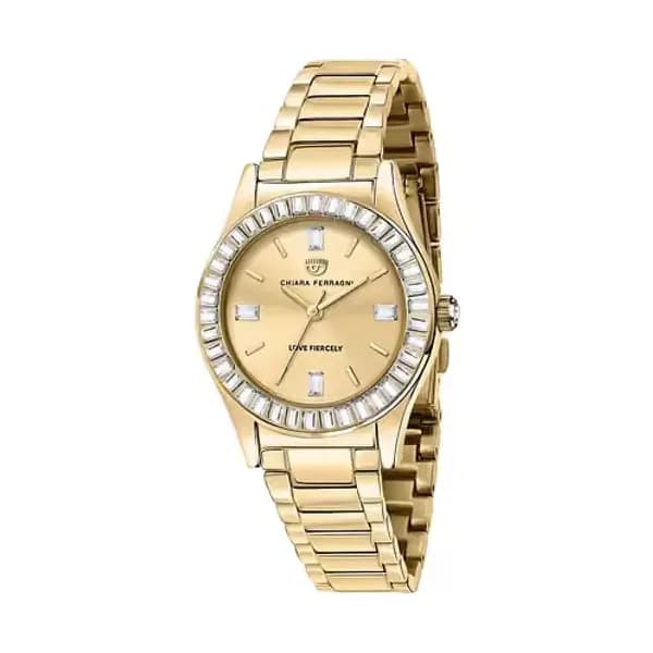 Chiara Ferragni Montre Analogique Femme Chiara Ferragni Métal Jaune R1953102501