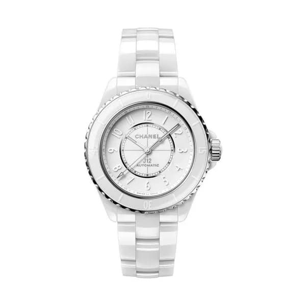 Chanel Montre CHANEL J12 Phantom cadran blanc bracelet céramique haute résistance blanche 38 mm