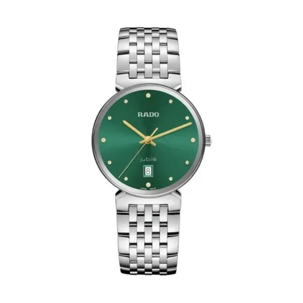 Rado Montre Rado Florence Diamonds Quartz Cadran Vert Bracelet Acier 38.0 mm