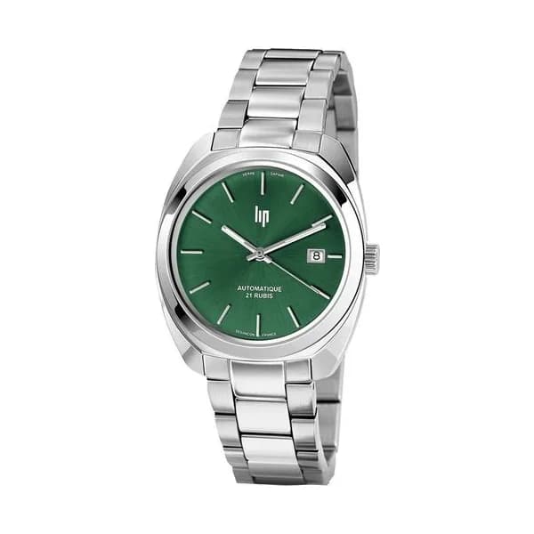 Lip Montre Lip Général de Gaulle 671369- Homme - cadran Vert- 39 mm - Acier