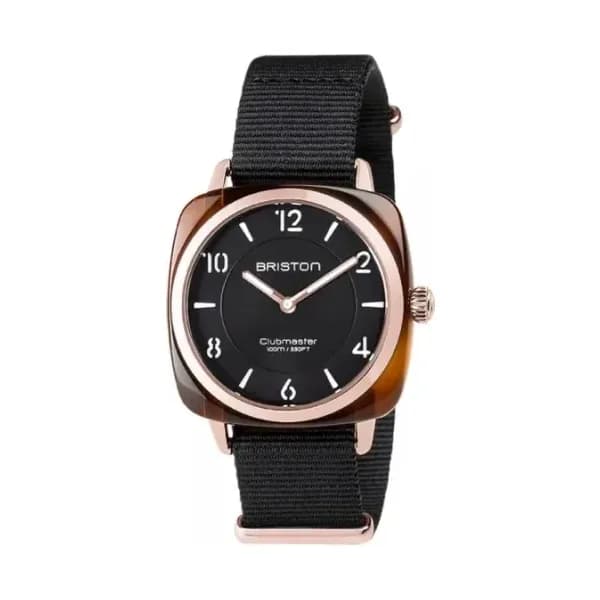 Briston Montre Briston Clubmaster Chic Acétate Gold Cadran Noir