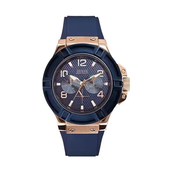 Guess Montre Homme GUESS en Silicone Bleu Etanche