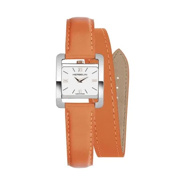 Michel Herbelin Ve Avenue – Bracelet Double – Acier & Orange