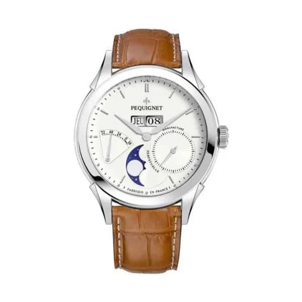 Pequignet Montre Pequignet Royale Origine Automatique Cadran Blanc - 9010433-AGC