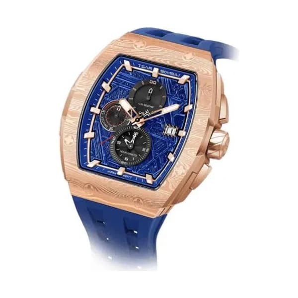 Tsar Bomba Montre Tsar Bomba - Elemental Series - Quartz II - Or Bleu - TB8211QII10