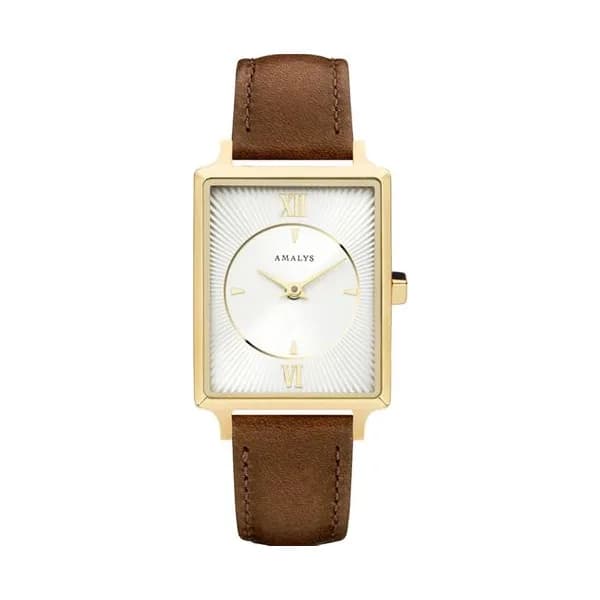 Amalys Montre Amalys Collection Hepburn en Cuir Marron