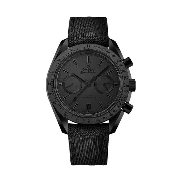 Omega Montre Omega Speedmaster Dark Side of the Moon Black Black automatique Co-Axial bracelet textile noir 44,25 mm