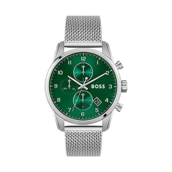 Hugo Boss Montre Boss Collection Sport Lux Skymaster en Acier Argenté