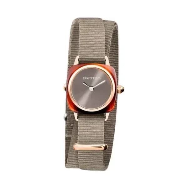 Briston Montre Briston Clubmaster Lady Acétate Bracelet Nylon Gris