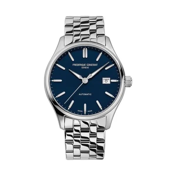 Frédérique Constant Montre Frédérique Constant Classics Index Automatic cadran bleu bracelet acier 40 mm